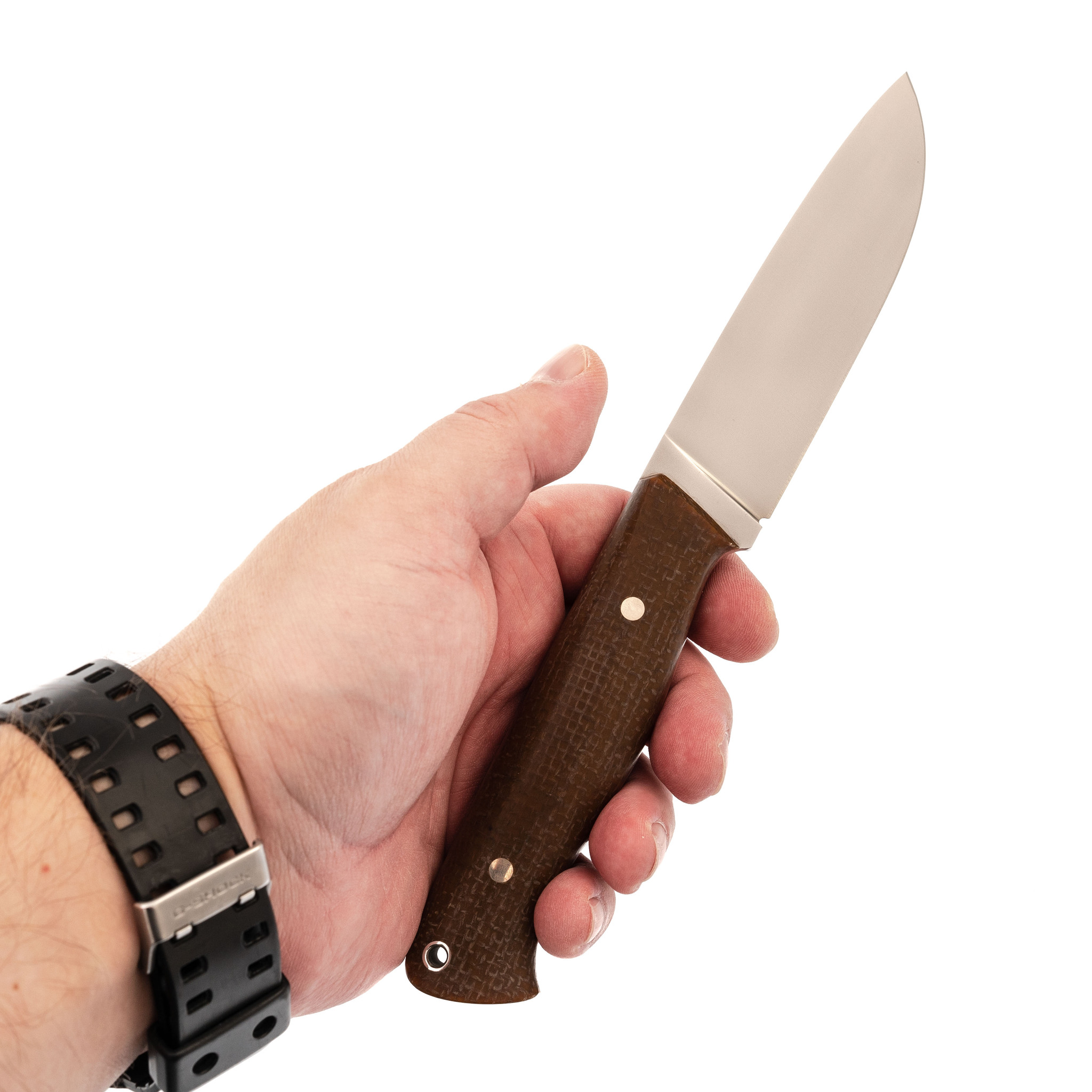 Нож Клык, сталь Vanadis 10, карельская береза - фото 5
