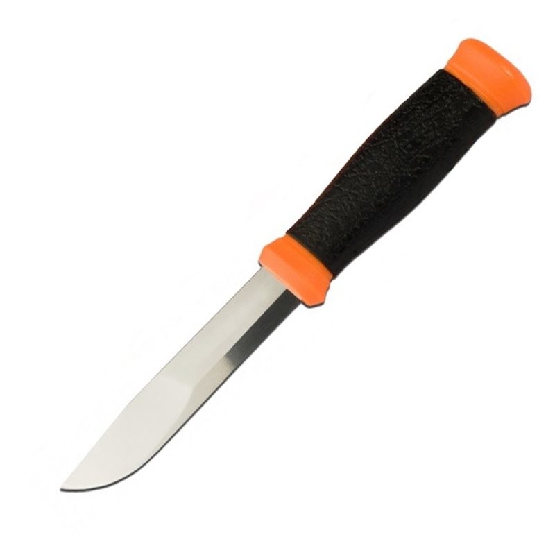 фото Нож с фиксированным лезвием morakniv outdoor 2000 orange, сталь sandvik 12c27, рукоять резина/пластик