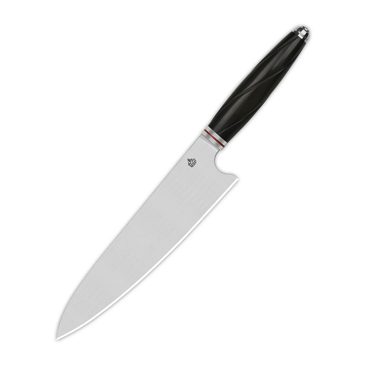 Поварской кухонный шеф нож QSP Mulan Series, сталь Sandvik 14C28N, рукоять эбеновое дерево - фото 1