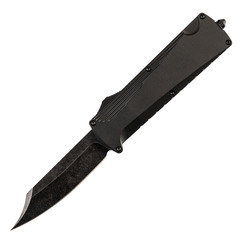 Фото Автоматический нож Daggerr Koschei Bowie AIl Black (Кощей), сталь D2