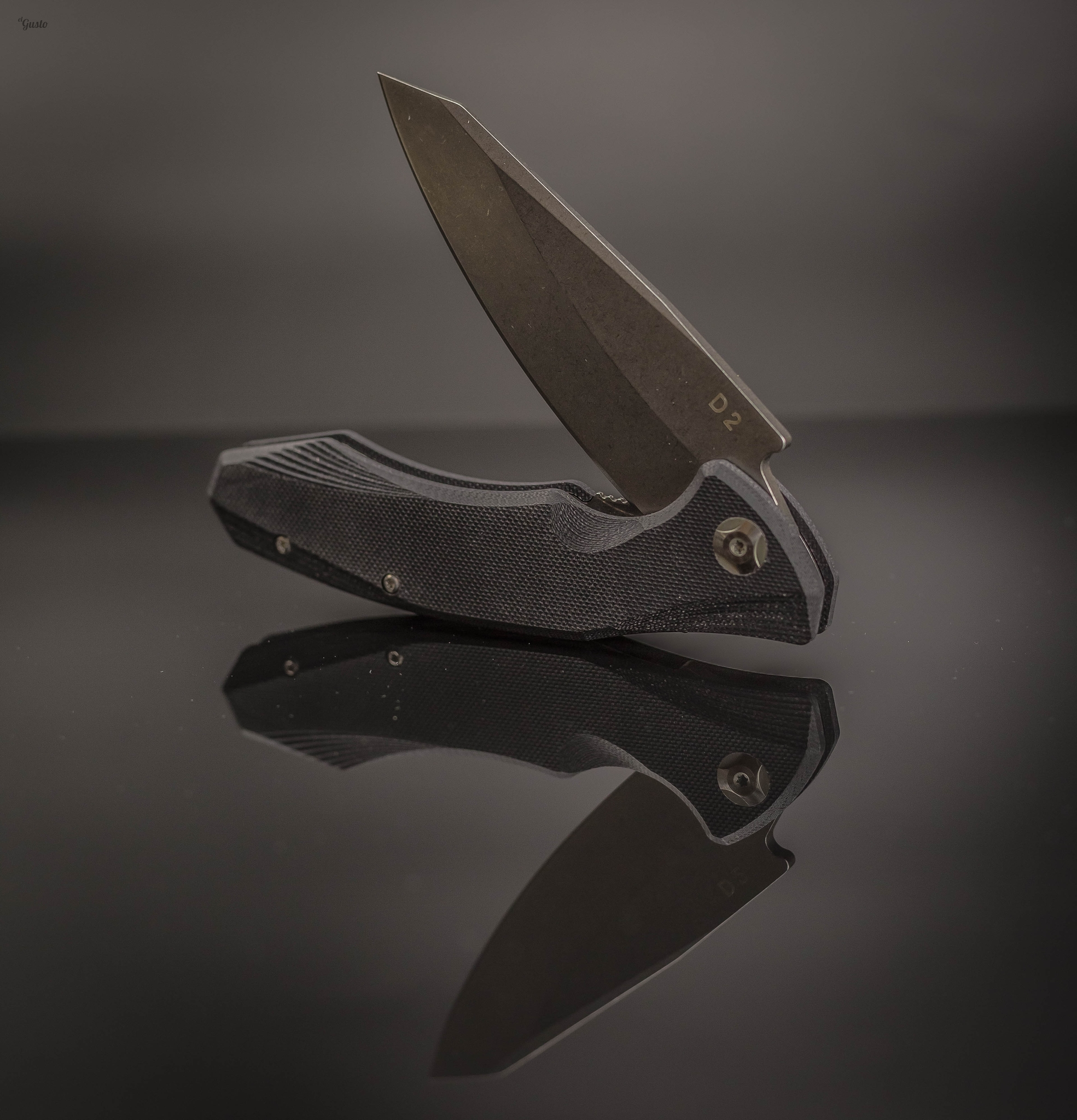 фото Складной нож junior black, сталь d2 noname