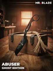 Фото Скелетный нож Mr.Blade Abuser LE Ghost blackwash, сталь AUS-8