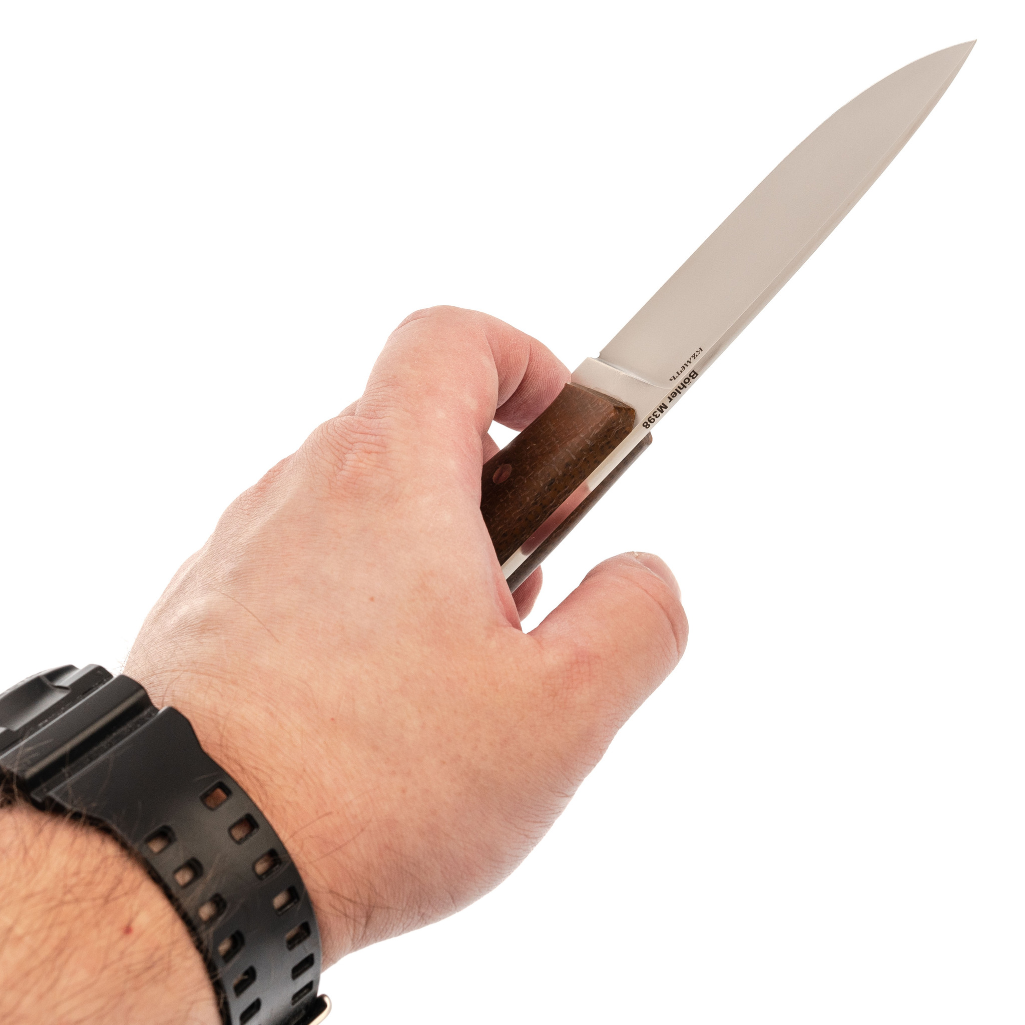 Нож Клык, сталь Vanadis 10, карельская береза - фото 6