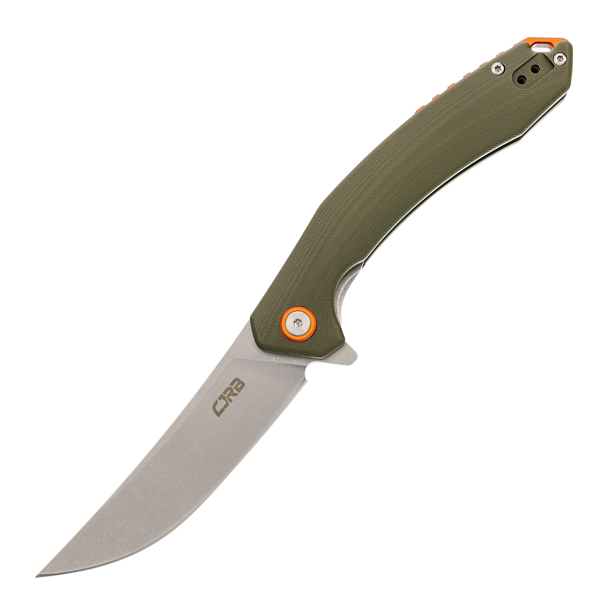 Складной нож CJRB Gobi, сталь AR-RPM9, Green G10 нож садовый складной palisad изогнутое лезвие 170 мм деревянная рукоятка