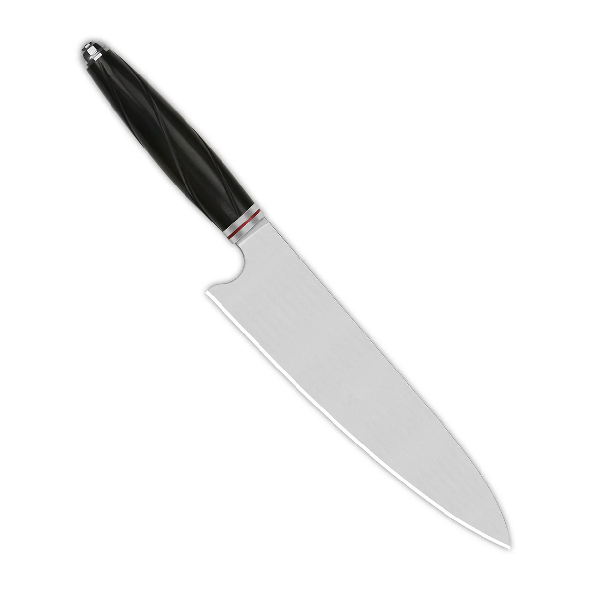 Поварской кухонный шеф нож QSP Mulan Series, сталь Sandvik 14C28N, рукоять эбеновое дерево - фото 2