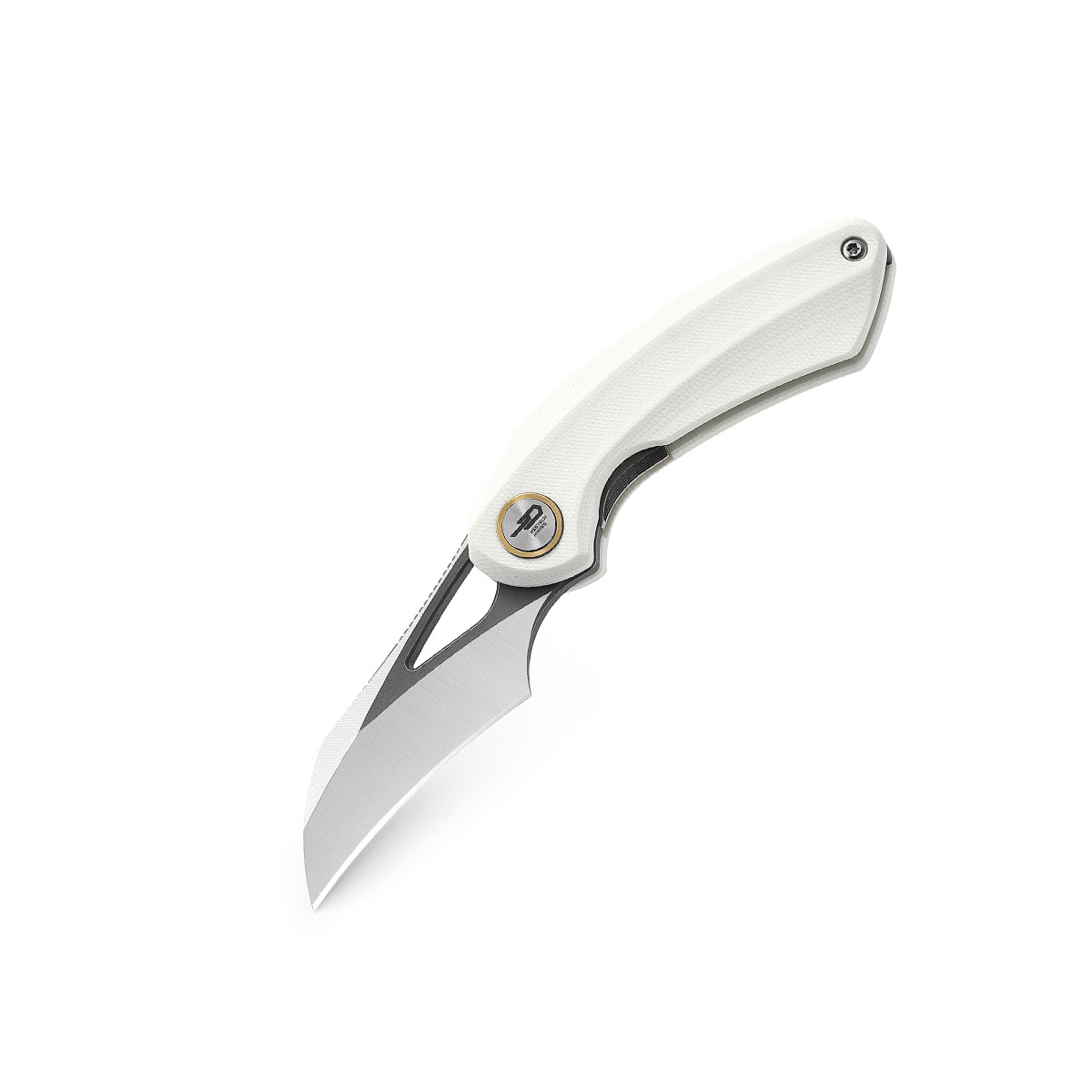 Складной нож Bestech Bihai, сталь 14C28N, рукоять G10, белый складной нож bestech lion d2 песочный