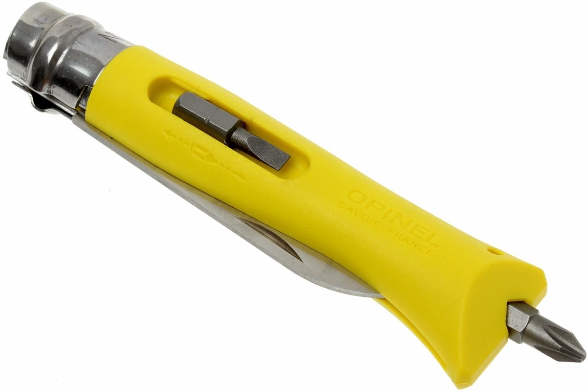 фото Нож складной opinel №9 vri diy yellow, сталь sandvik 12c27, рукоять термопластик, желтый, 001804
