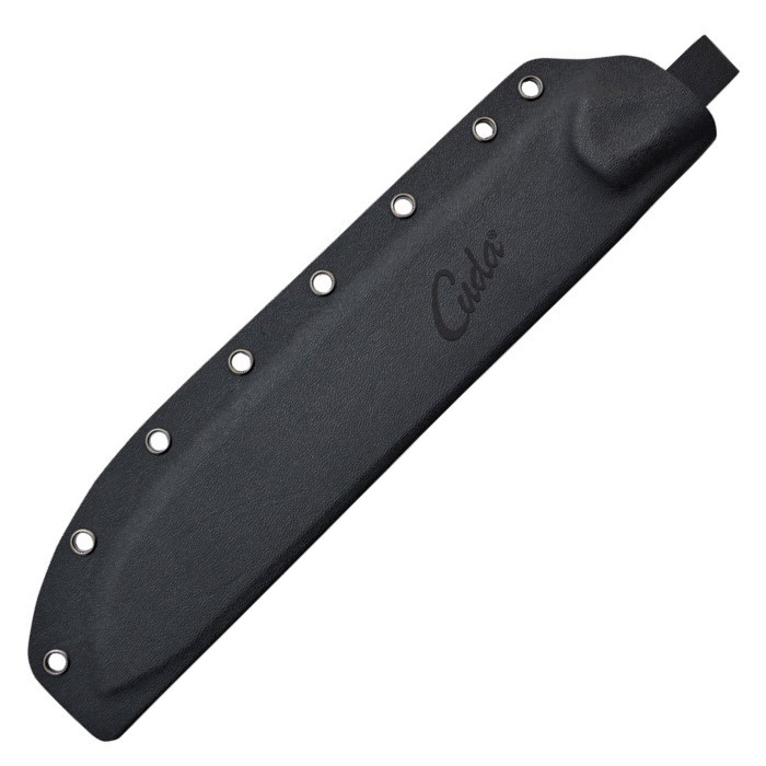 фото Разделочный шкуросъемный нож с фиксированным клинком cuda 10, сталь cts-40a, рукоять микарта, чехол нейлон
