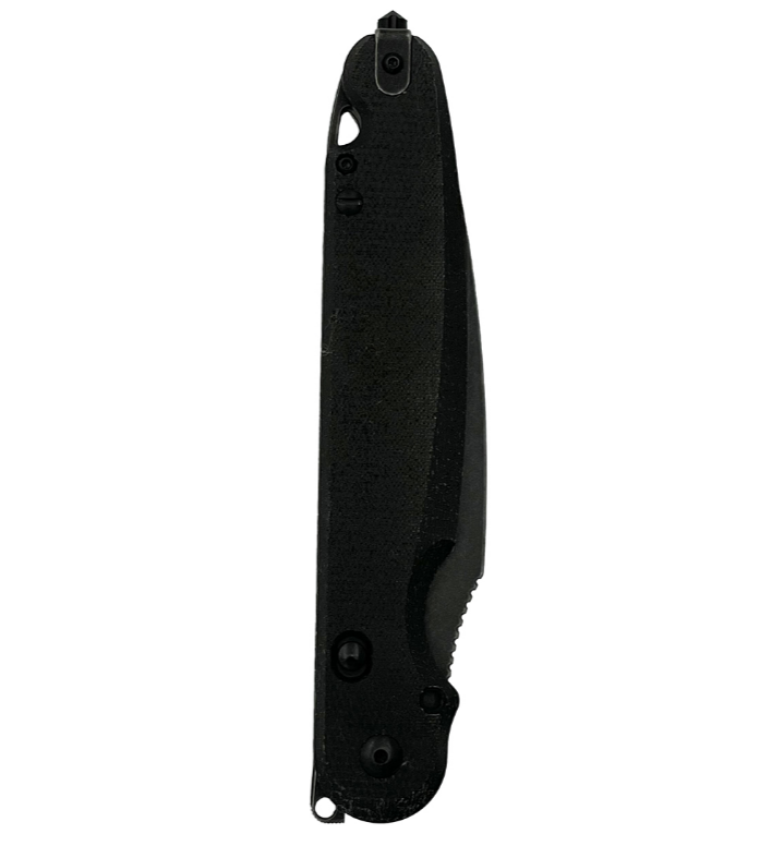 фото Складной нож daggerr parrot 2.0 all black, сталь d2, рукоять микарта