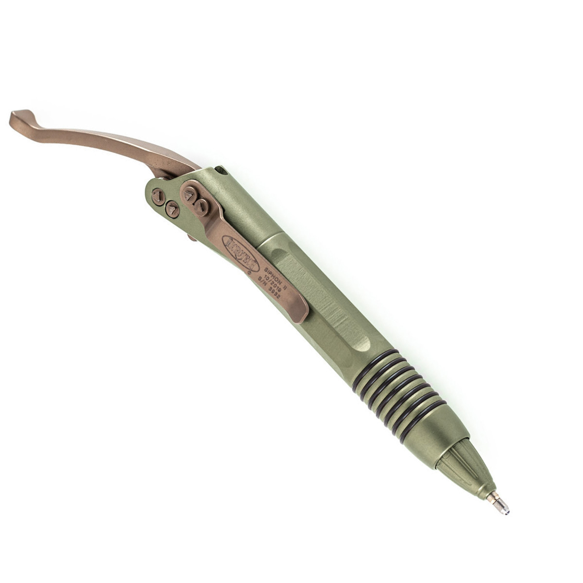 Тактическая ручка Microtech SIPHON II, зеленая