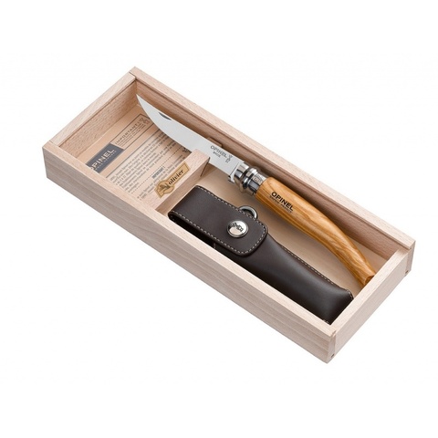 Нож складной филейный Opinel №10 VRI Folding Slim Olivewood