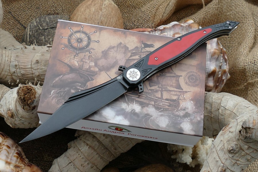 Складной нож Reptilian Билли Бонс-03R, сталь VG-10, рукоять G10/сталь