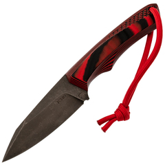 Фото Нож Pocket Wolf Кело, сталь K340, рукоять G10, черно-красный