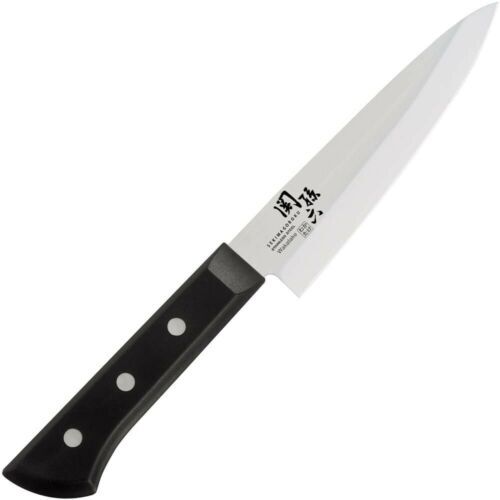 фото Кухонный нож универсальный seki magoroku wakatake 150 мм, нержавеющая сталь kai