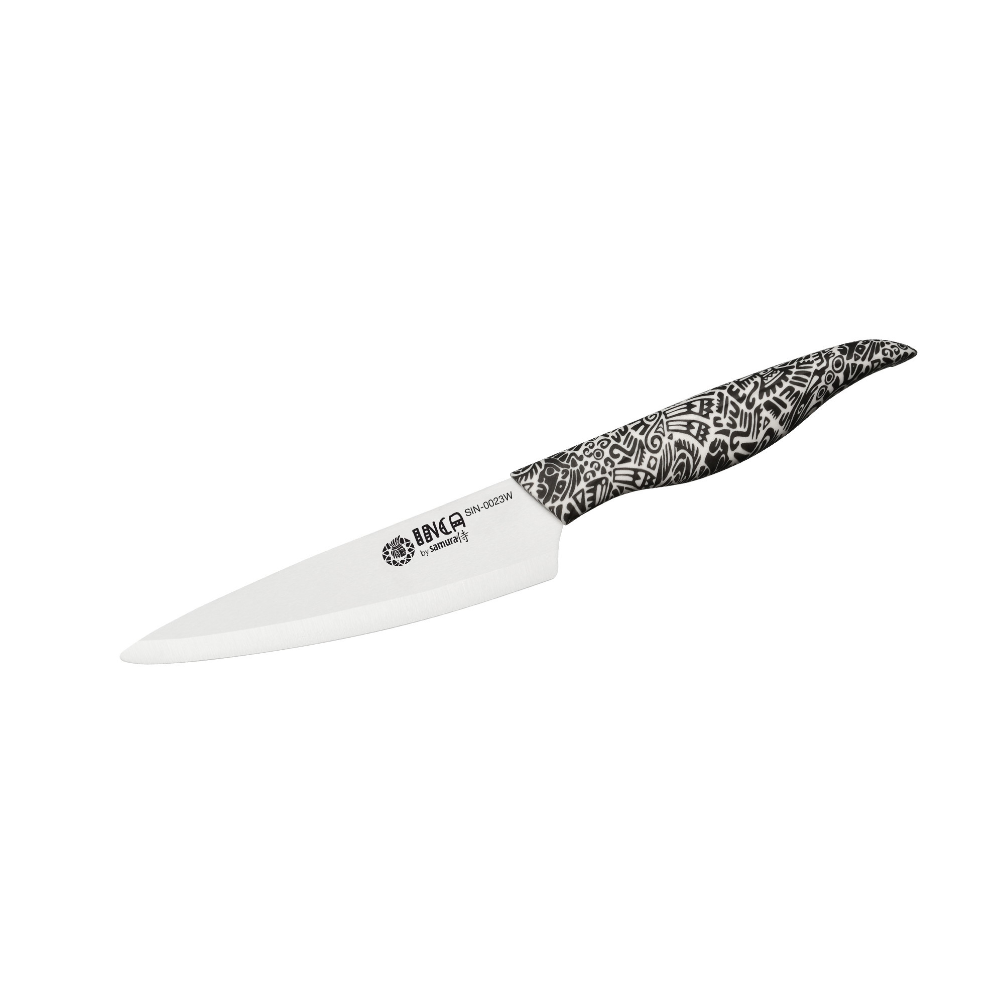 Нож кухонный универсальный Samura Inca 155 мм, белая циркониевая керамика, рукоять пластик от Ножиков