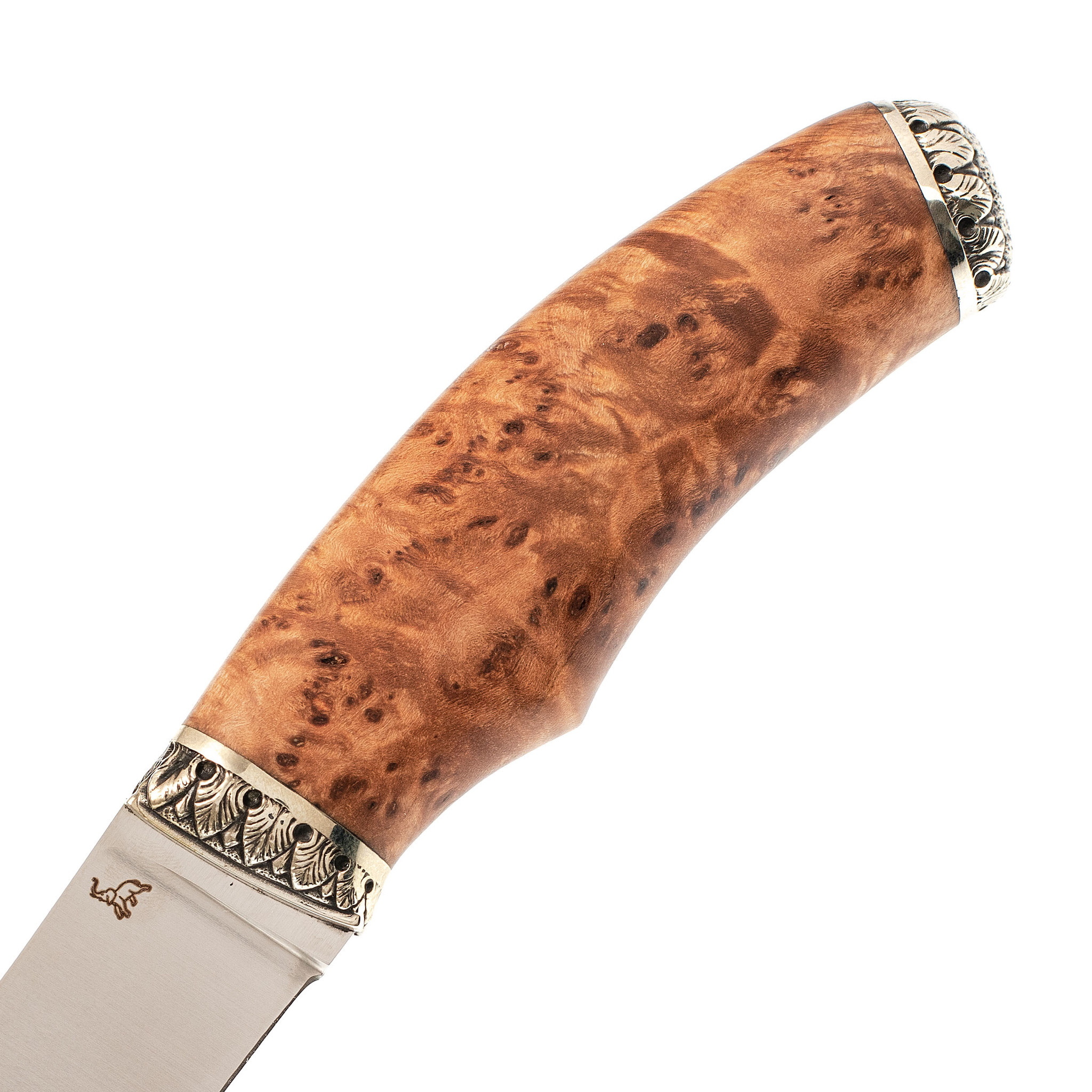 Нож разделочный С13 Слон, сталь М390, рукоять карельская береза - фото 3