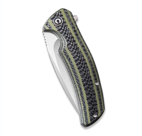 фото Складной нож civivi incite, сталь d2, green g10/carbon fiber