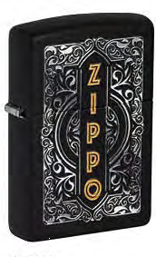 Зажигалка ZIPPO Classic с покрытием Black Matte, латунь/сталь, черная