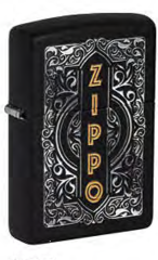 Фото Зажигалка ZIPPO Classic с покрытием Black Matte, латунь/сталь, черная