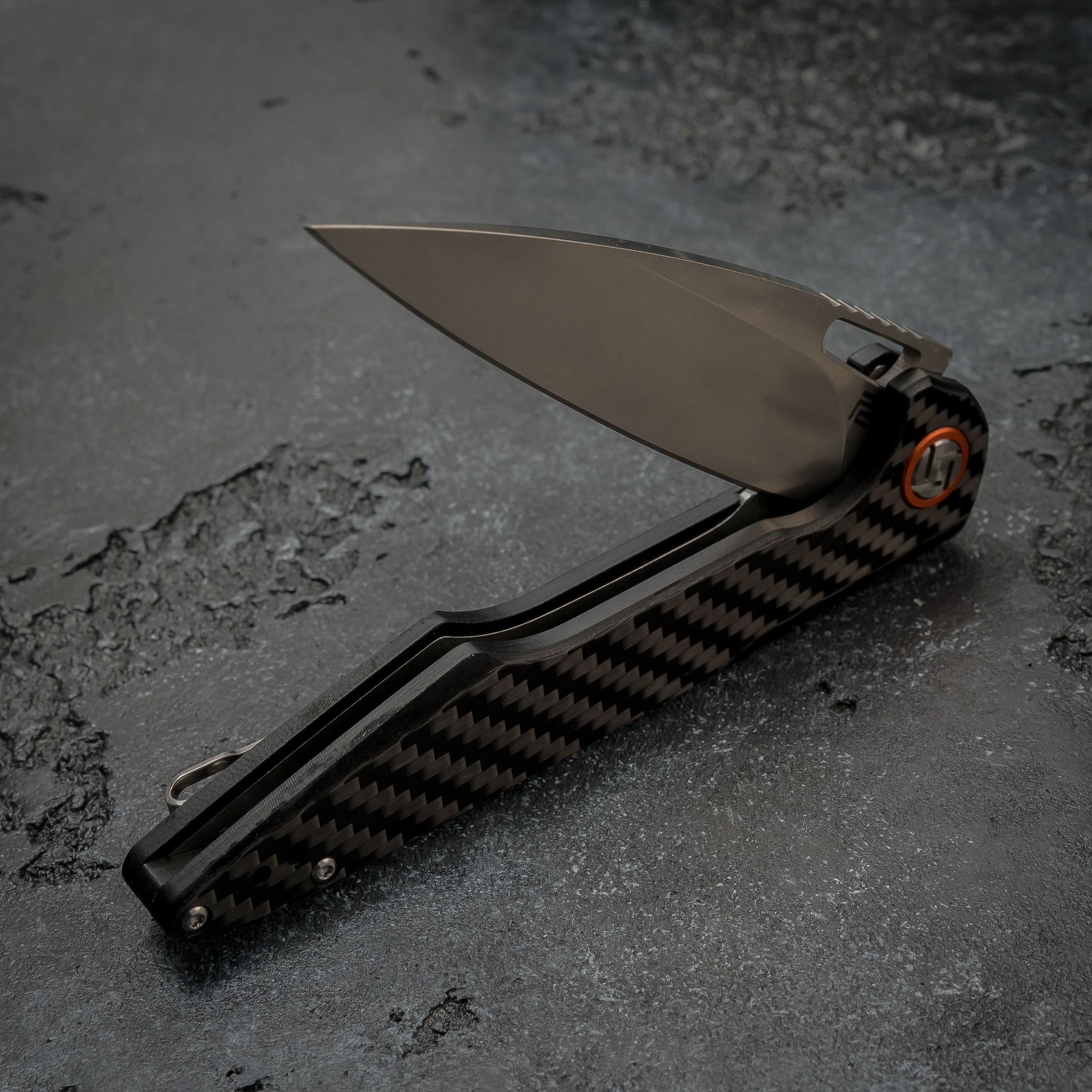 Складной нож Artisan Archeo, сталь D2, карбон - фото 5