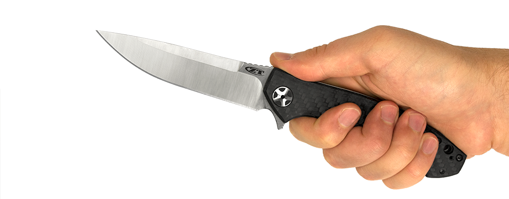 фото Складной нож zero tolerance 0452cf, сталь cpm s35vn, рукоять титан/карбон