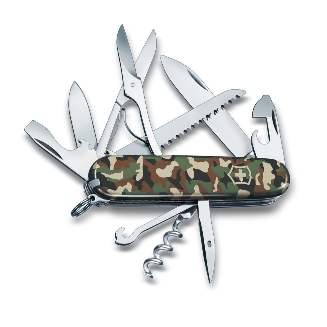 Нож перочинный Victorinox Huntsman 1.3713.94 91мм 15 функций камуфляж - фото 2