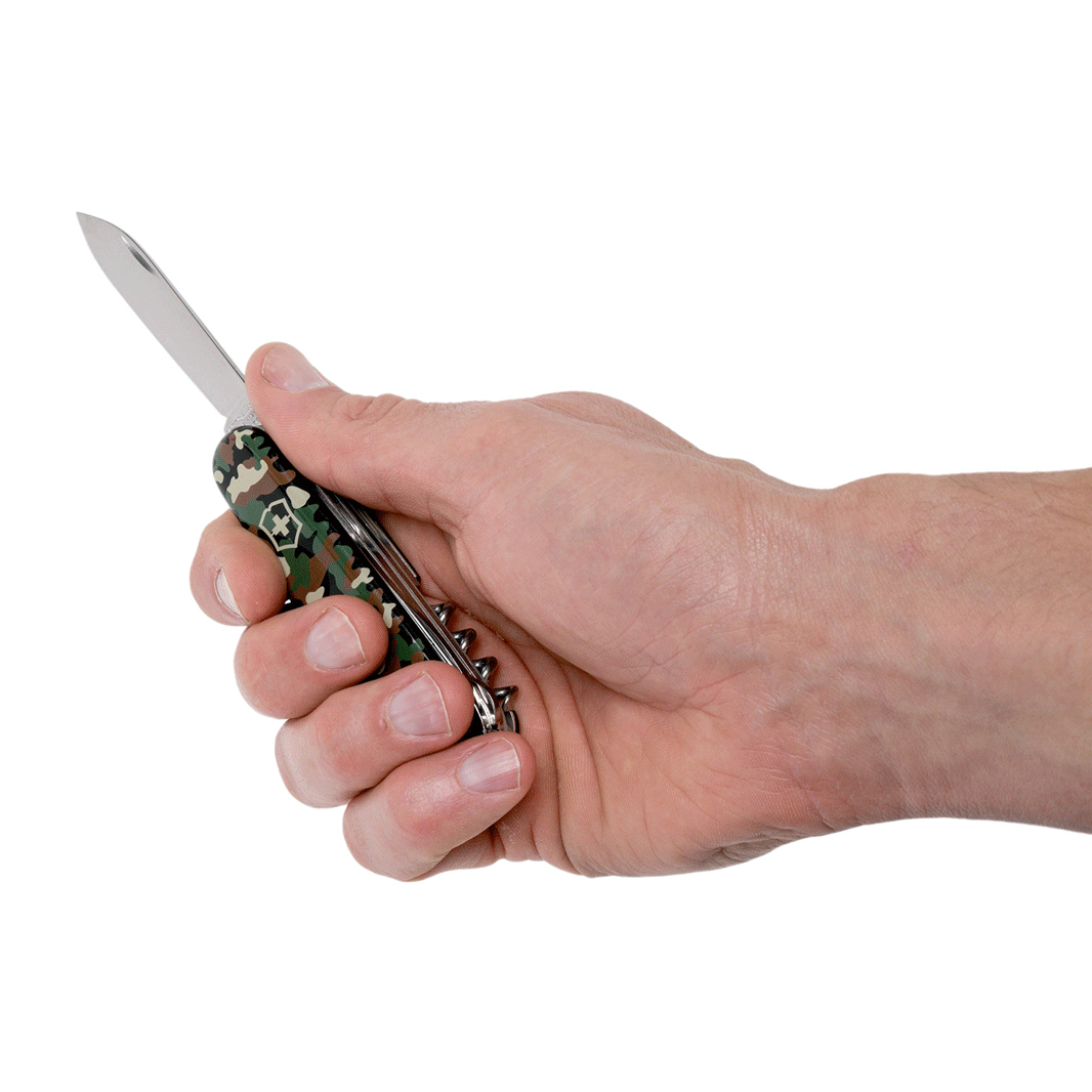 фото Нож перочинный victorinox huntsman, сталь x55crmo14, рукоять cellidor®, камуфляж