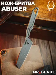Фото Скелетный нож Mr.Blade Abuser Mini stonewash, сталь AUS-8