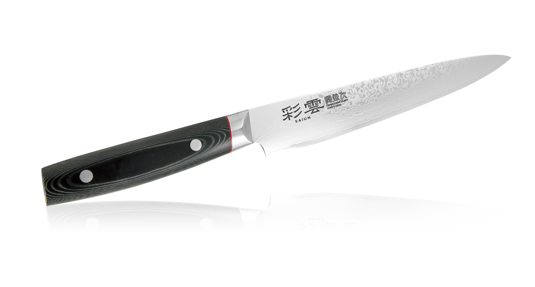 Кухонный нож для тонкой нарезки, Saiun Damascus, Kanetsugu, 9009, сталь VG-10, в картонной коробке