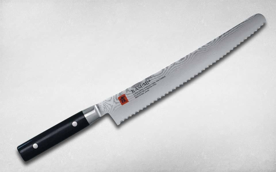 Нож кухонный для хлеба 250 мм Kasumi 86025, сталь VG-10, рукоять дерево