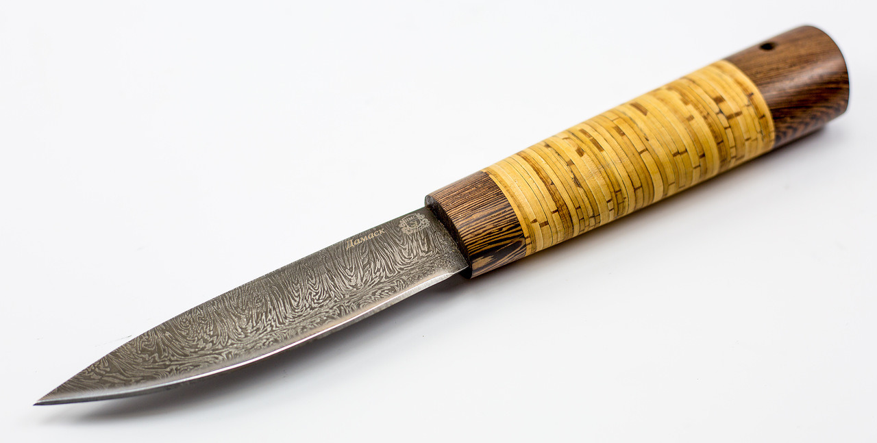 Нож Якутский средний, дамаск - фото 2