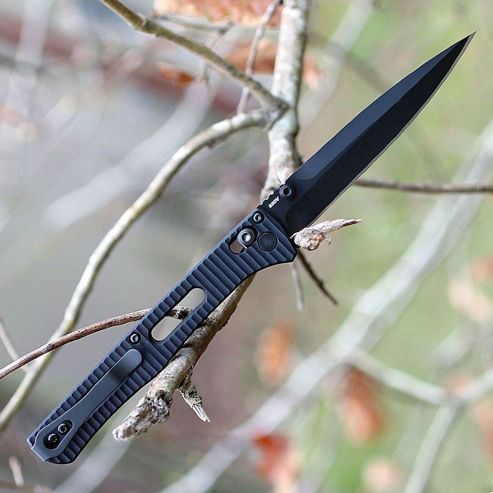 фото Складной нож benchmade fact 417bk, сталь s30v, алюминий, черное лезвие