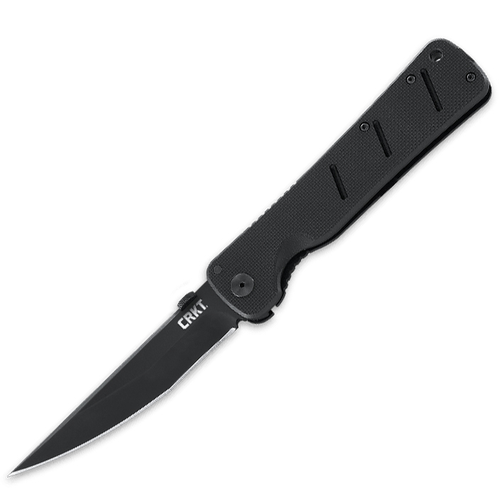 фото Складной нож otanashi noh ken™ - crkt 2906, сталь aus-8 black finish, рукоять стеклотекстолит g10