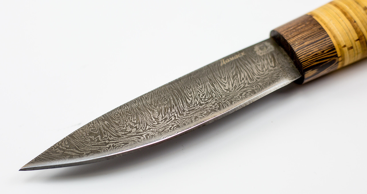 Нож Якутский средний, дамаск - фото 3