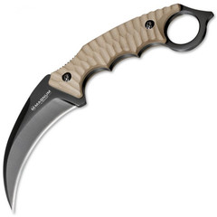 Фото Нож с фиксированным клинком  Boker Magnum Spike Karambit, сталь 440A EDP, рукоять  G10, песочный