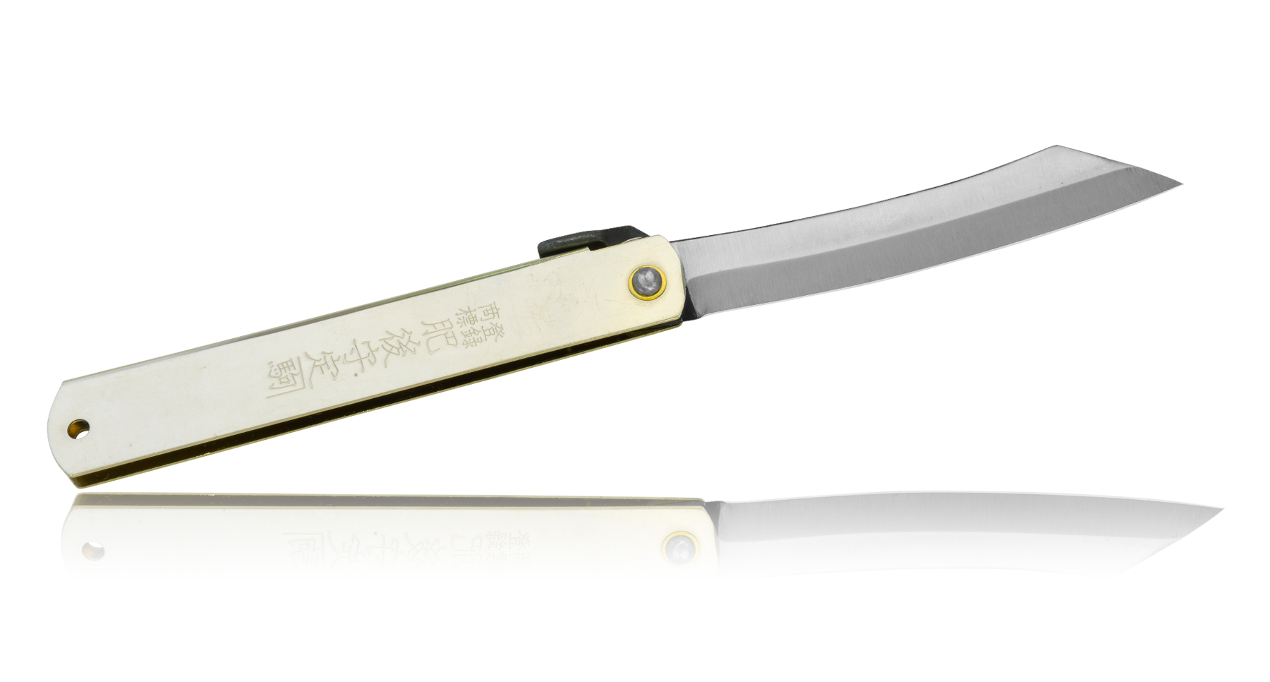 Нож складной Higonokami, Nagao, HKC-100SL, нержавеющая сталь 18-8, белый