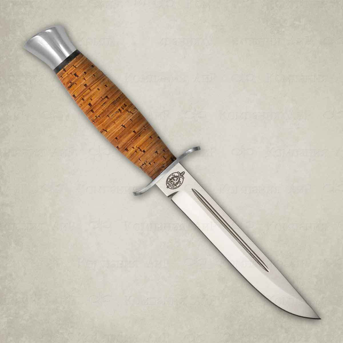 Нож АиР Финка-2, сталь Elmax, рукоять береста - фото 1