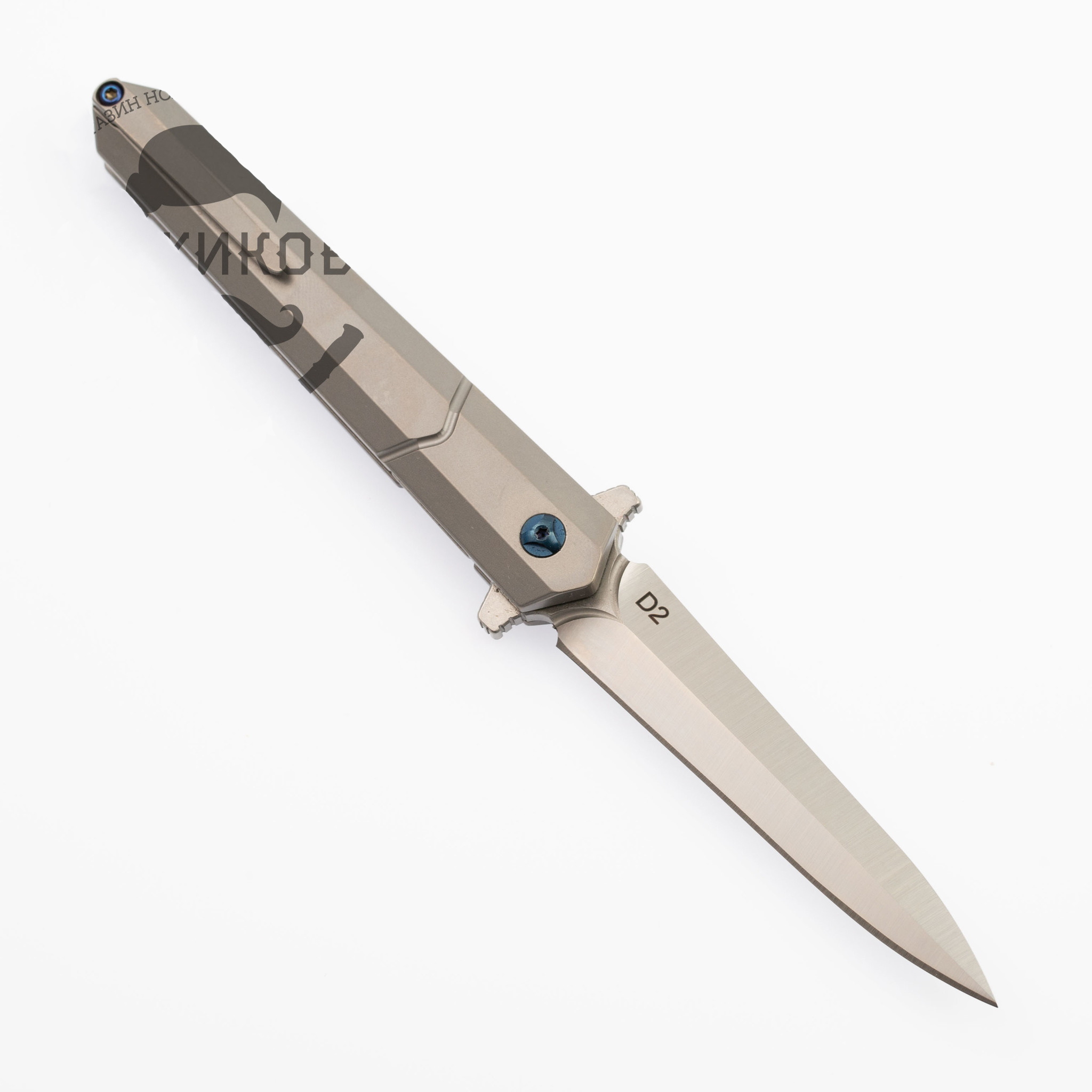 Складной нож Eafengrow EF940 светлый, сталь D2, титан - фото 4