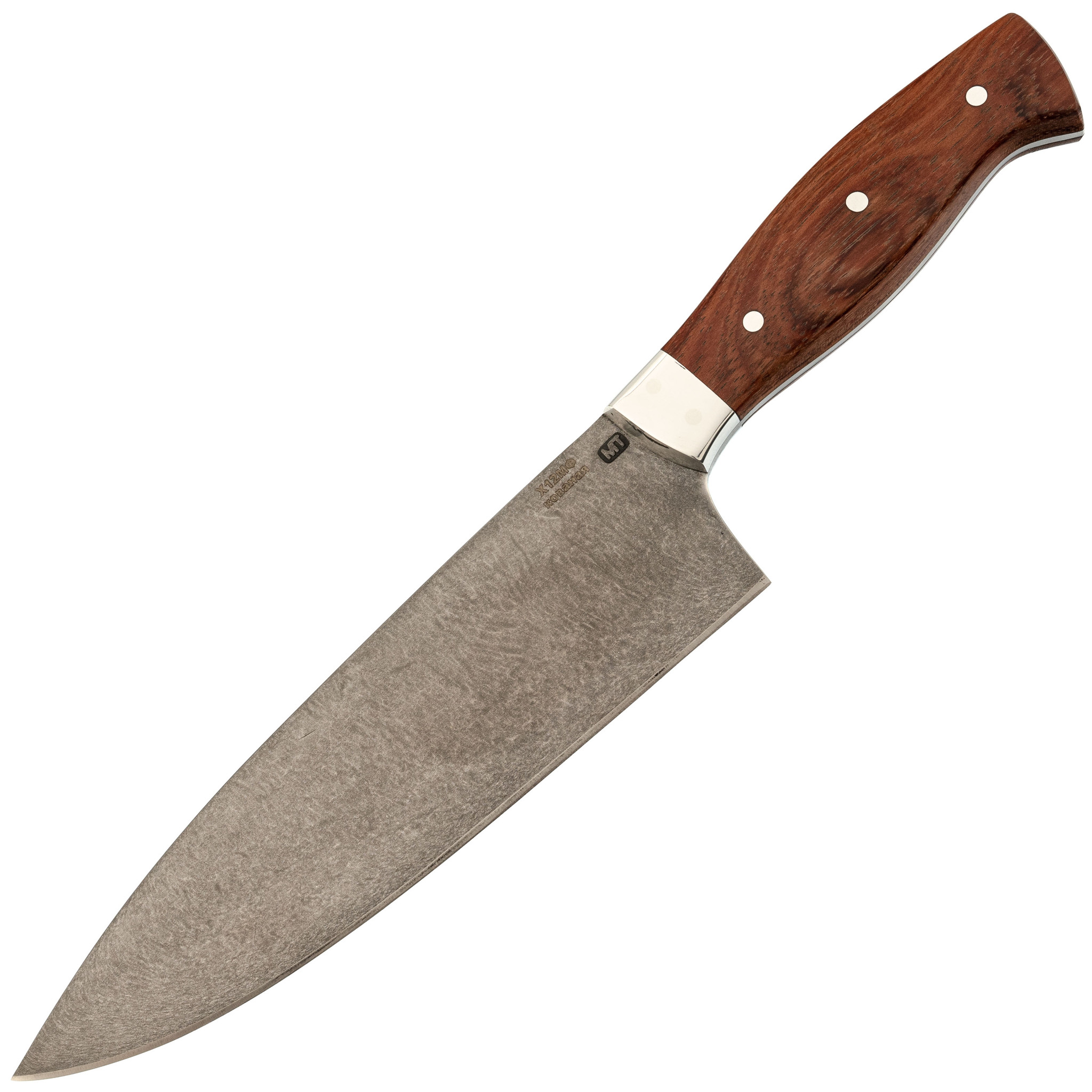 Нож шефа кухонный MT-42, бубинго, кованая сталь Х12МФ