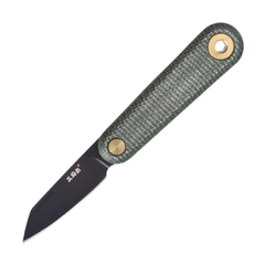 Фото Складной нож Sanrenmu 325S-MG, сталь 12C27, рукоять микарта, зелёный