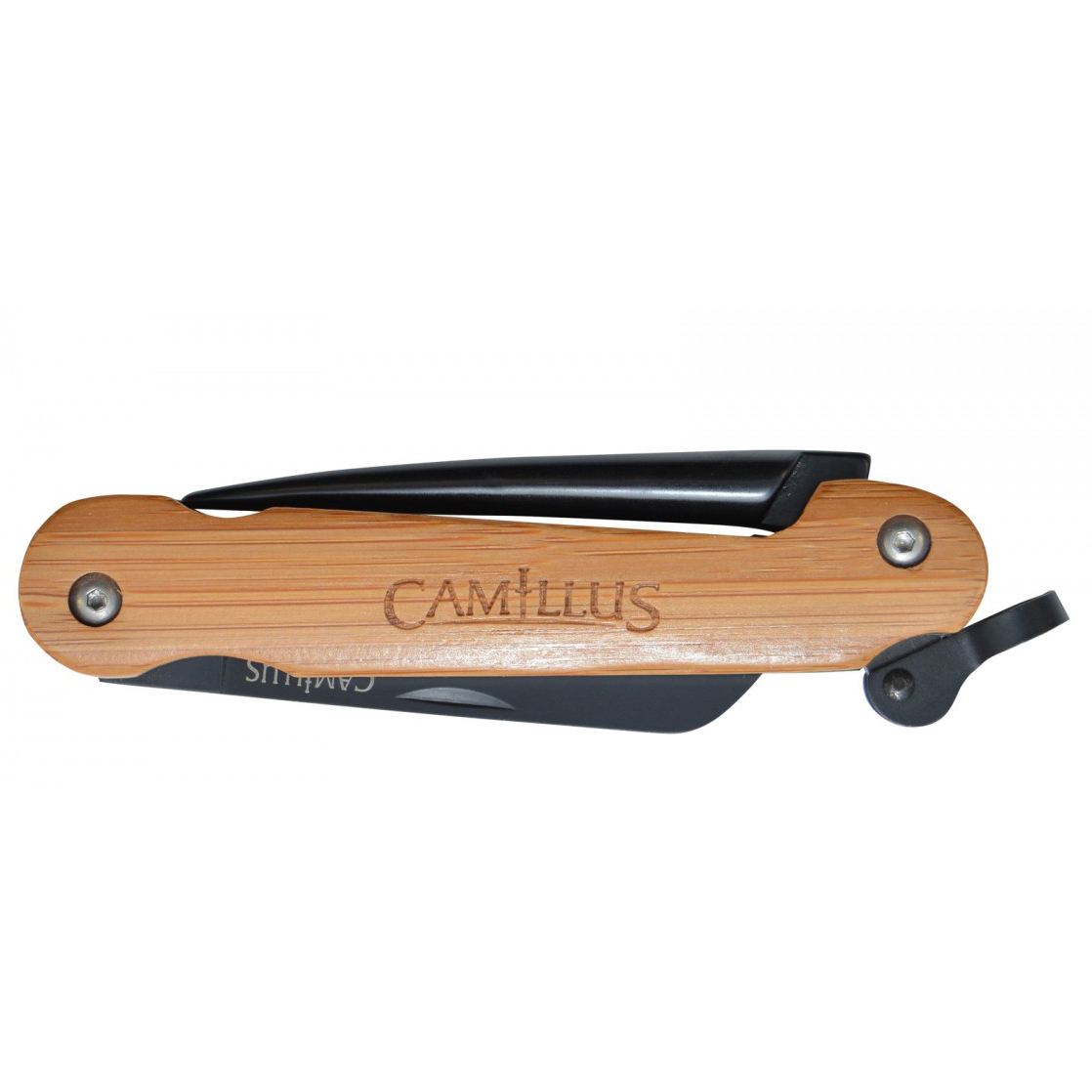 Нож складной Camillus Nautical Sailing Knife with Marlin Spike, Carbonitride Titanium® Aus-8 Steel, Bamboo Handles 6.4 см. - фото 7