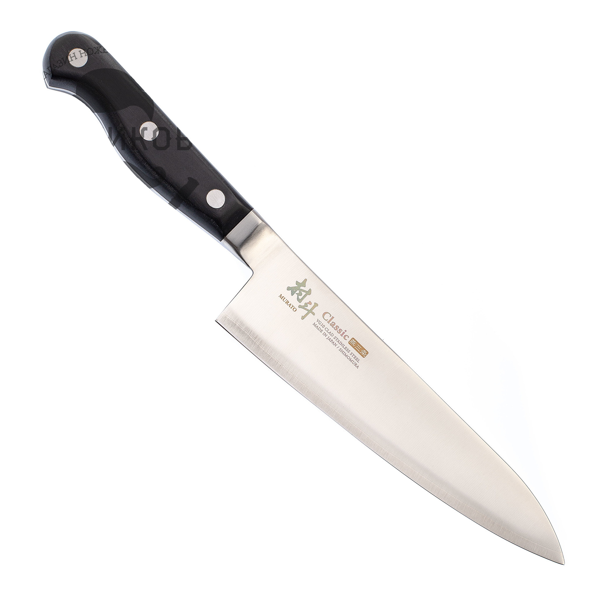 Нож кухонный Шеф Shimomura MURATO Classic 180 мм, сталь VG-10, рукоять Pakka Wood - фото 2