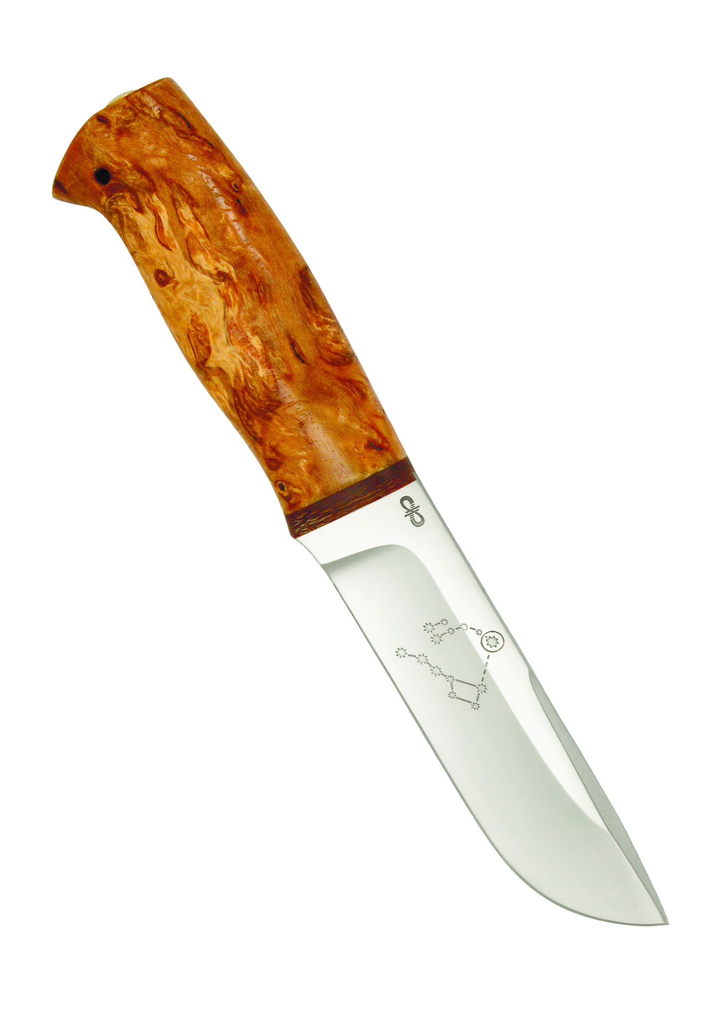 Нож разделочный  Полярный-2  карельская береза, АиР