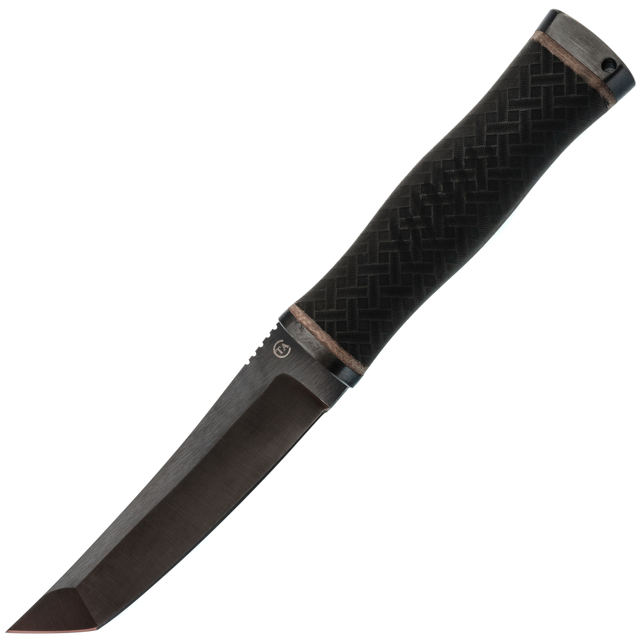 Нож Кабан-1М, сталь 65Г, резина