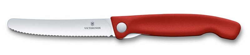 Набор VICTORINOX Swiss Classic: складной нож для овощей и разделочная доска, красная рукоять - фото 2