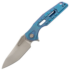 Фото Нож складной Thor 3 Rikeknife, сталь M390, Blue Titanium