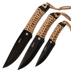 Фото Набор из 3 Спортивных ножей Дартс, рукоять паракорд