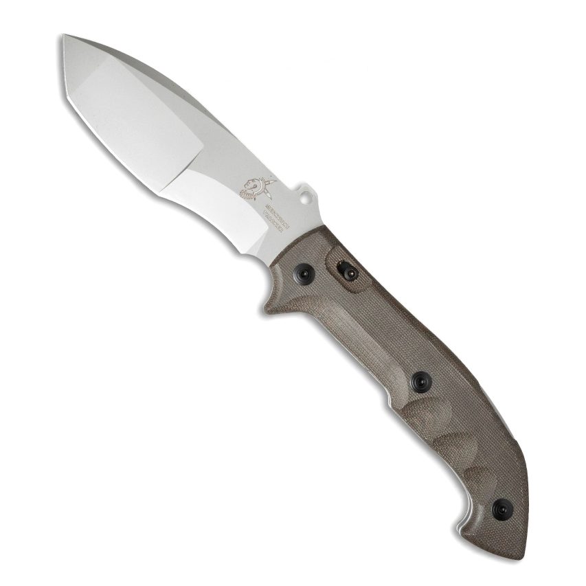 фото Складной нож fox meskwaki tracker, сталь n690, рукоять микарта, коричневый