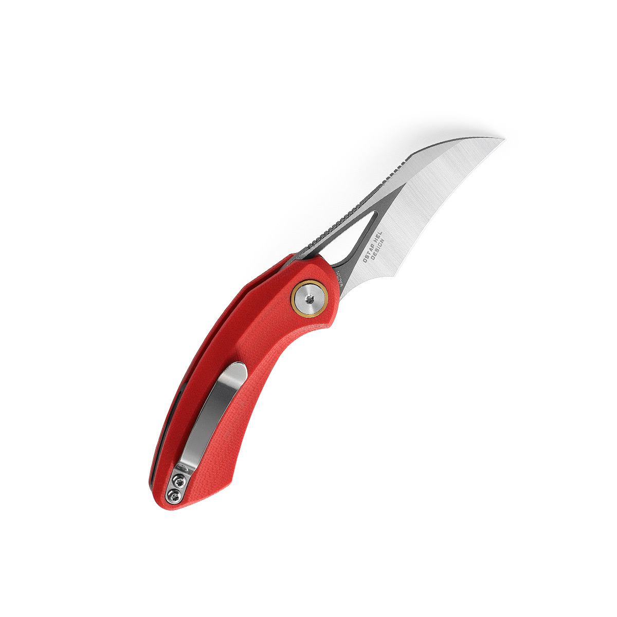 Складной нож Bestech Bihai, сталь 14C28N, рукоять G10, красный - фото 5