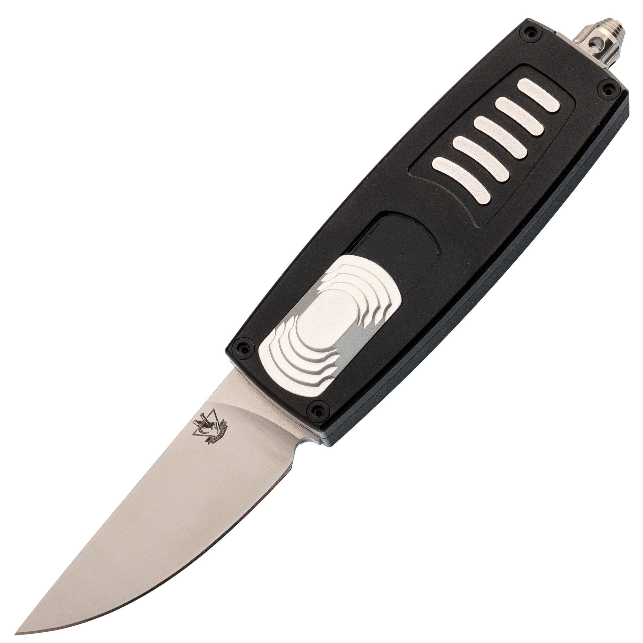 Автоматический нож Steelclaw Криптон-04-1, сталь D2, рукоять алюминий, черный - фото 1